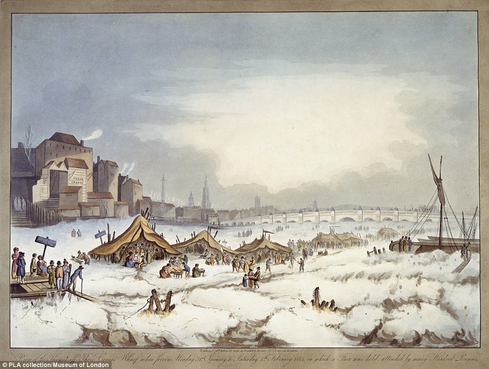 Frost Fair River Thames 1814