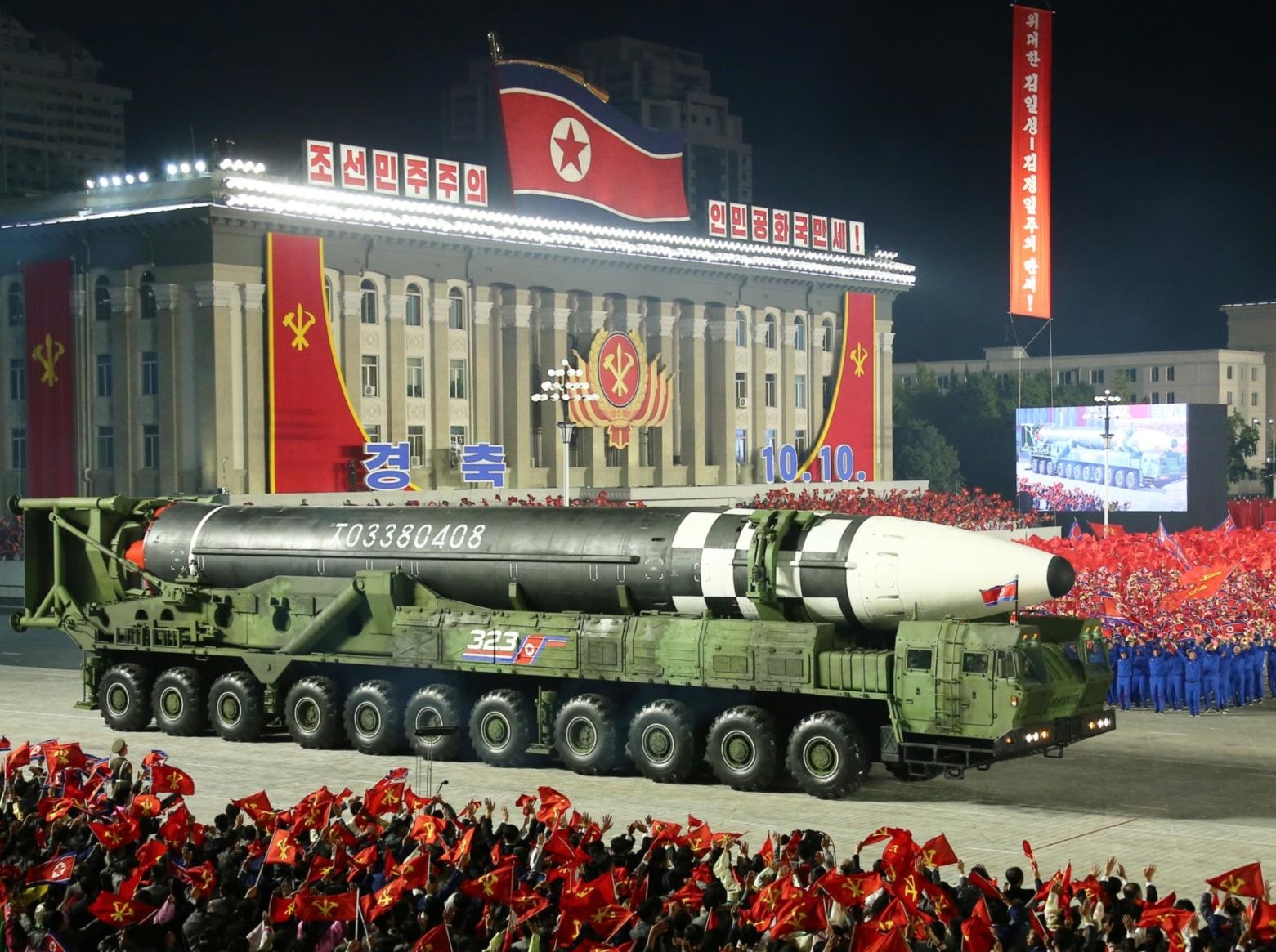 North Koreas most recent ICBM, the Hwasong 17