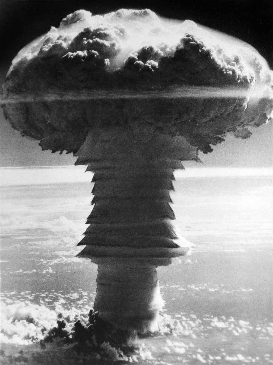 The UK's largest nuclear test, code-named Grapple Y, 28 April, 1958, Christmas Island, Yield 3 Megatons.