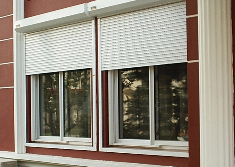 External aluminium window roller blinds