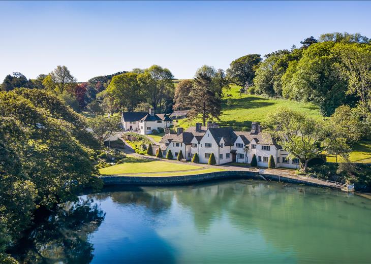 House on the Salcombe Estuary, Devon, a private peninsular with no public access. Price £8 million.